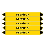 Značení potrubí, inertní plyn,5 ks, 150 × 12 mm